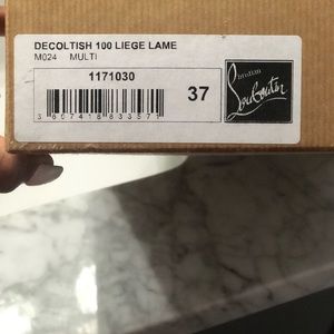 Christian louboutin size 37